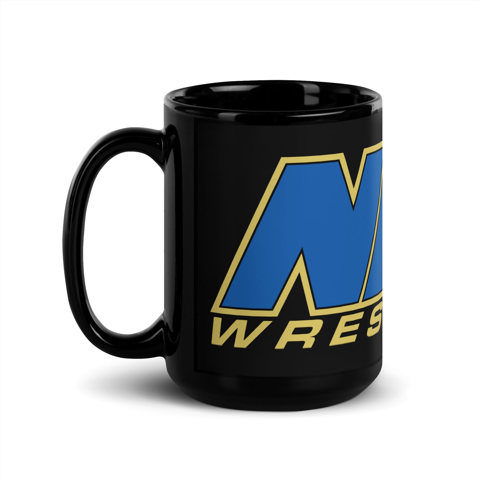 Neo Wrestling Black Glossy Mug