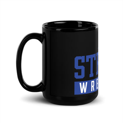 Streaks Wrestling Black Glossy Mug