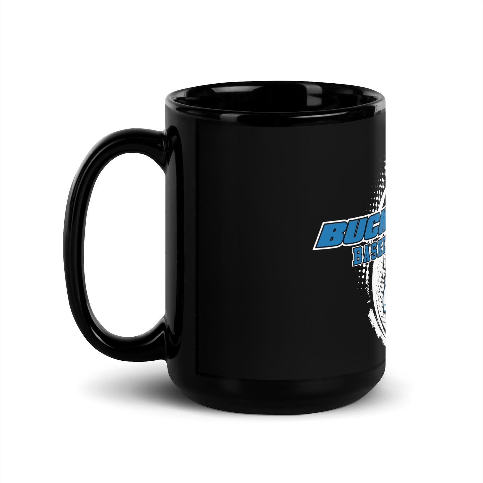 Buckland Basketball Black Glossy Mug