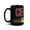 Keller Central Wrestling Black Glossy Mug