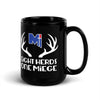 Eight Herds One Miege Black Glossy Mug