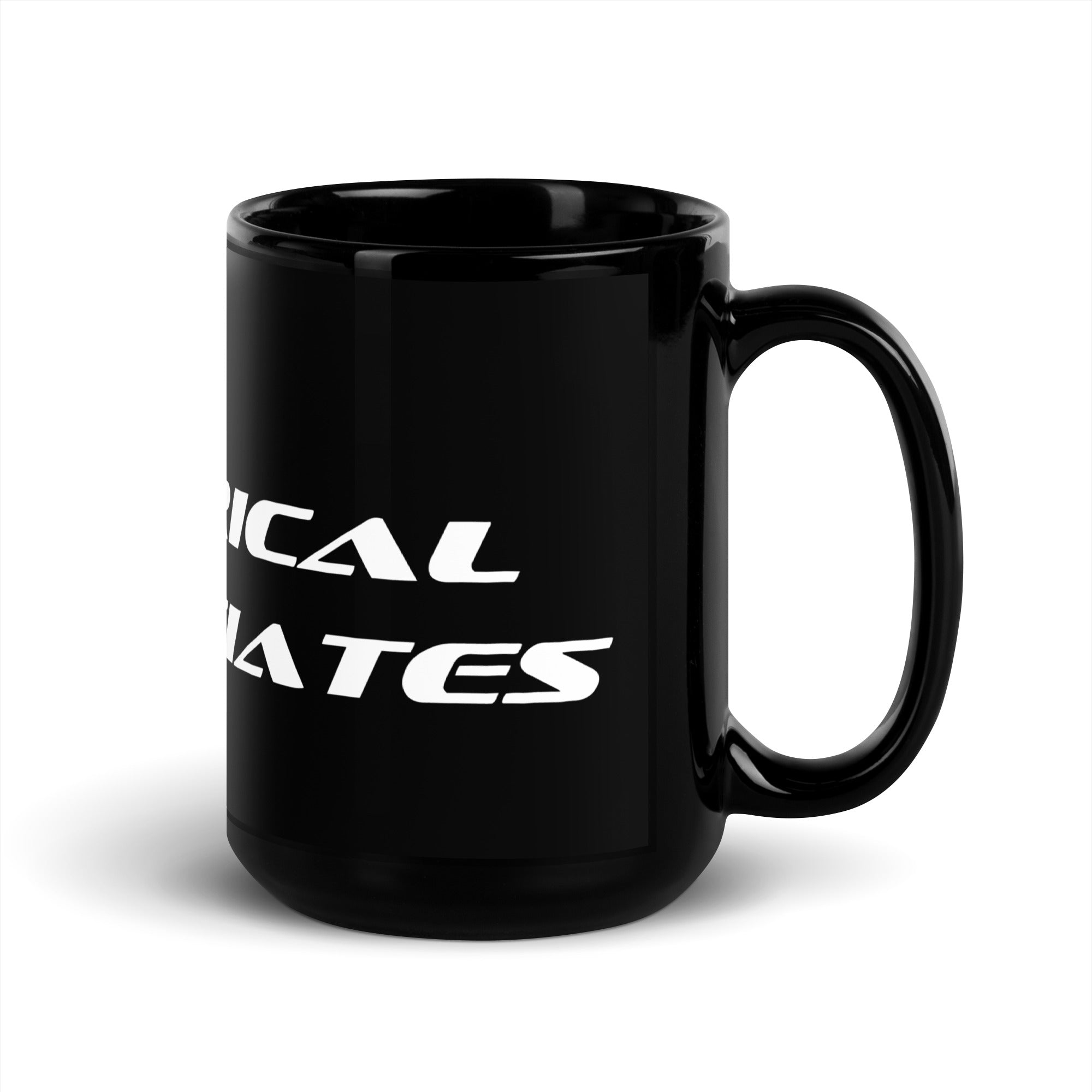 Electrical Associates Black Glossy Mug