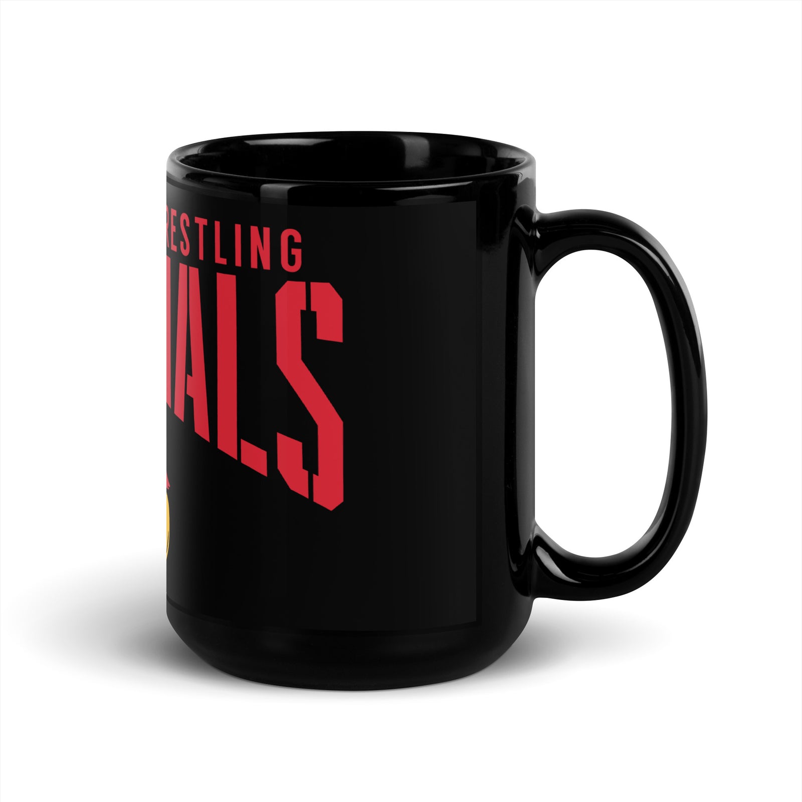 Hoisington Cardinals Wrestling Black Glossy Mug