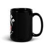 BW Basketball Black Glossy Mug