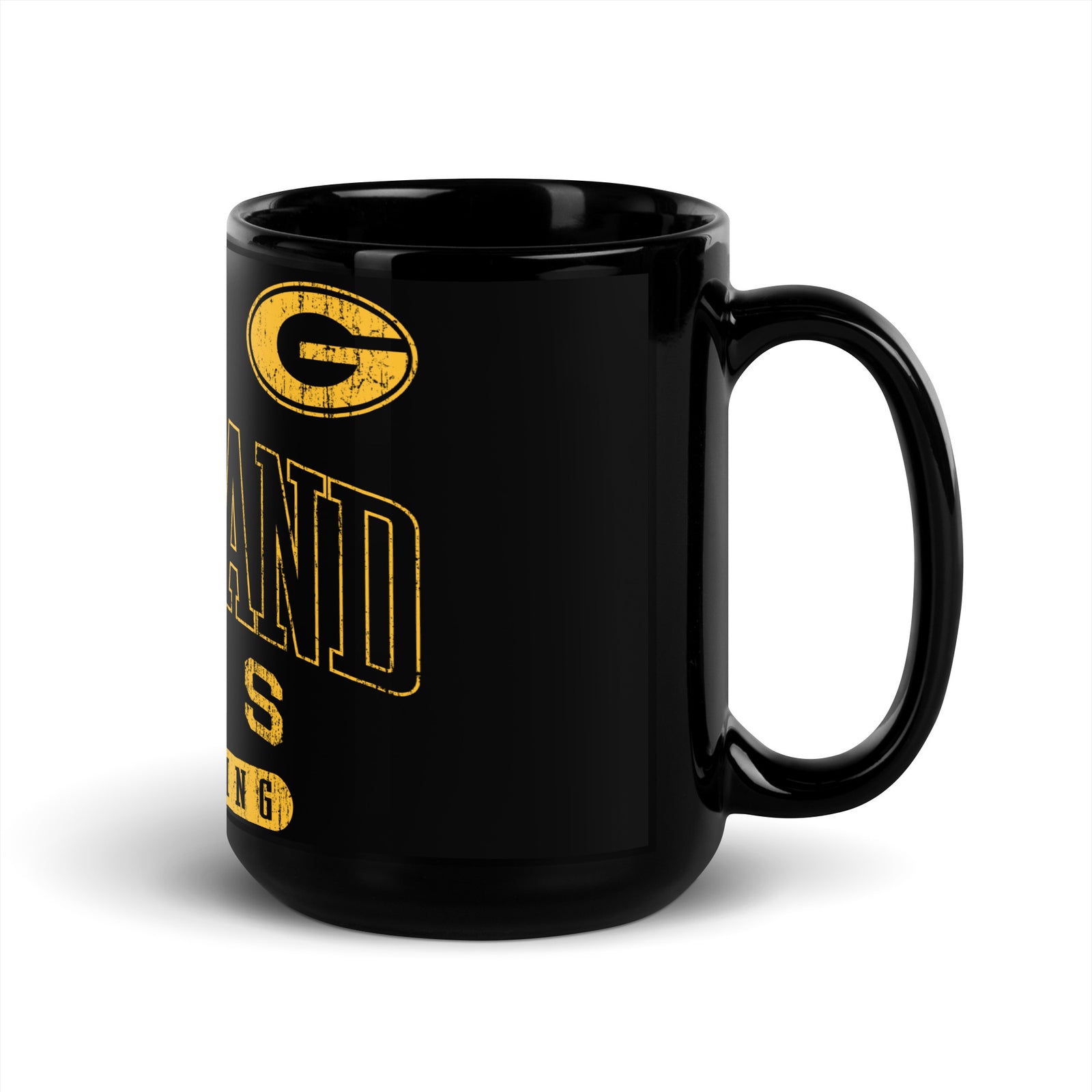 Goodland Kids Wrestling Black Glossy Mug