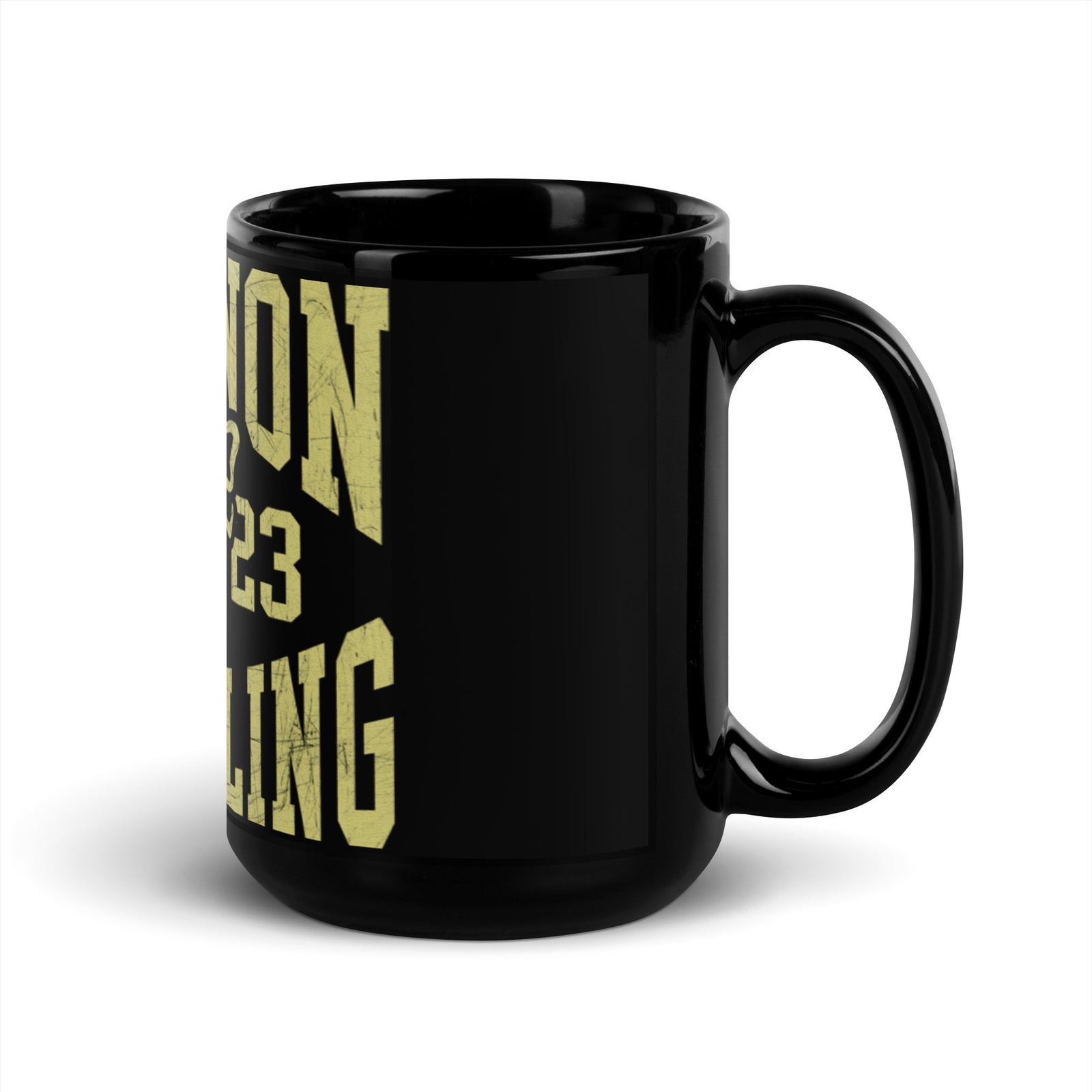 Lebanon Jackets Wrestling Black Glossy Mug