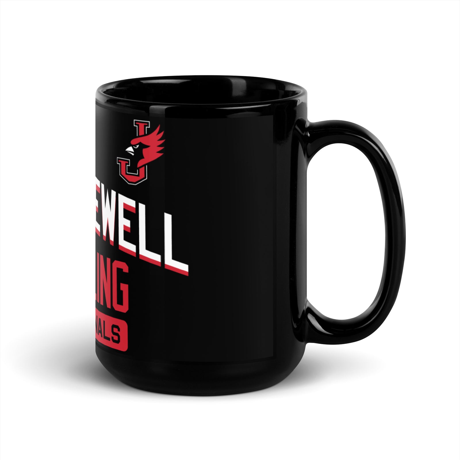 William Jewell Wrestling Black Black Glossy Mug