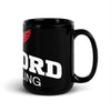 Milford Takedown Club  White Text  Black Glossy Mug