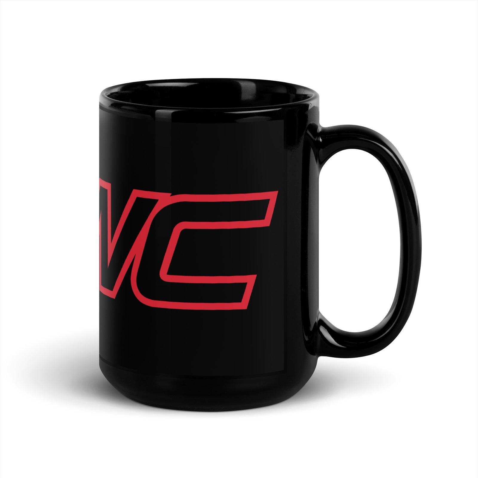 Searcy Youth Wrestling Black Glossy Mug