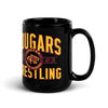 Oakton Wrestling Black Glossy Mug