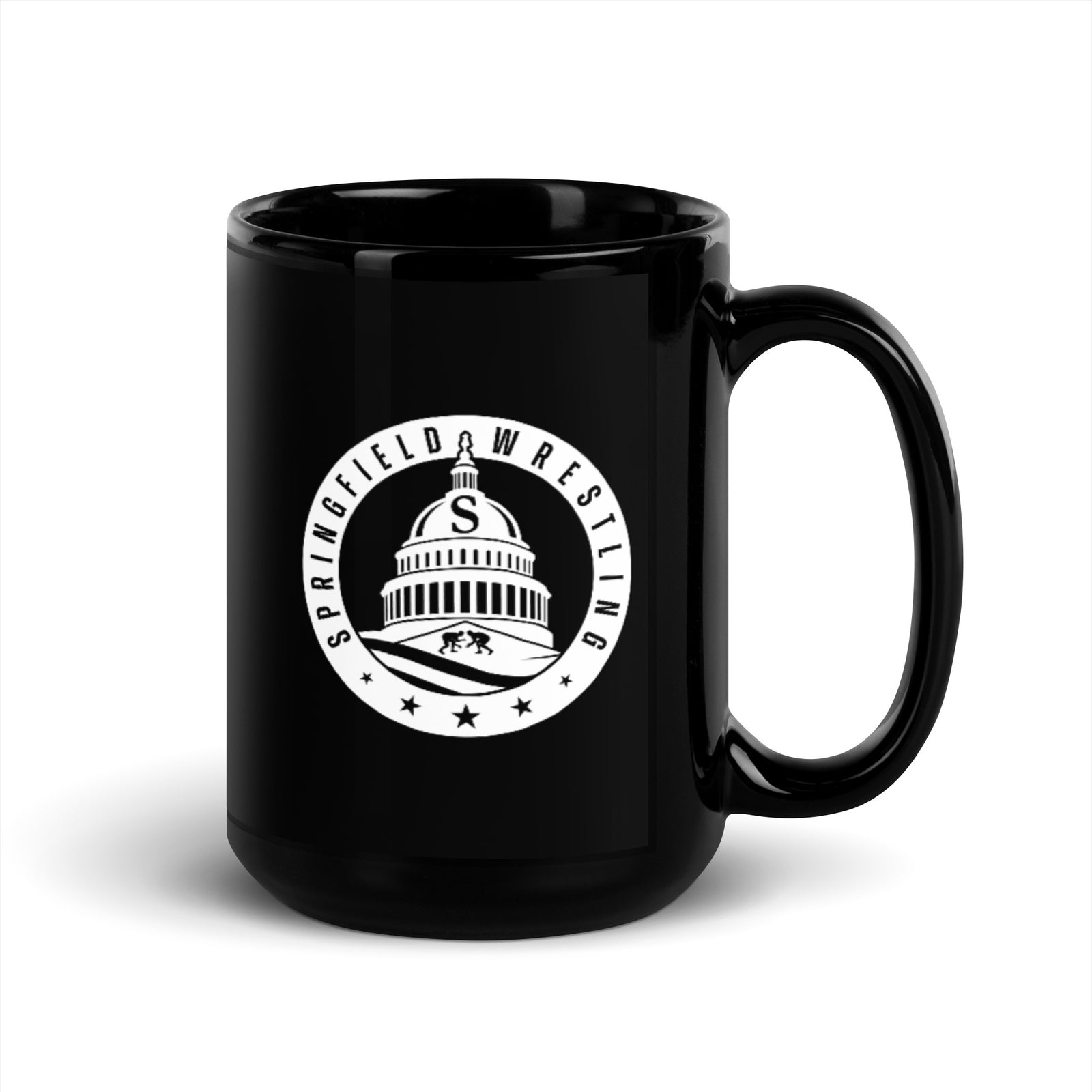 Springfield High School Black Glossy Mug