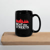 Beat the Streets Philadelphia Black Glossy Mug
