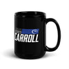 Carroll Wrestling Black  Black Glossy Mug