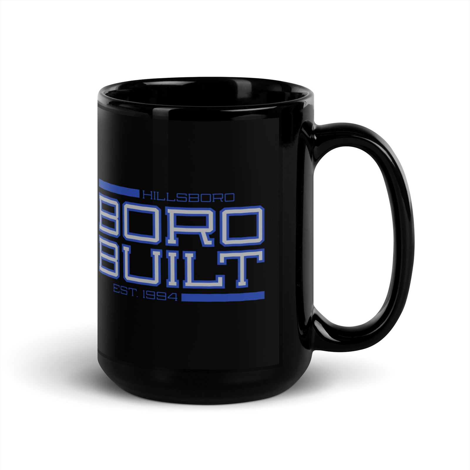 Hillsboro High School  Boro Built Black Glossy Mug