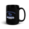 Eastern Hancock MS Track Royals on Black  Black Glossy Mug