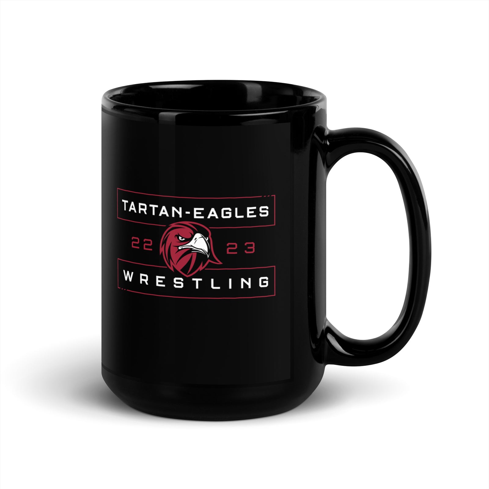 Scotia-Galway Wrestling Black Glossy Mug