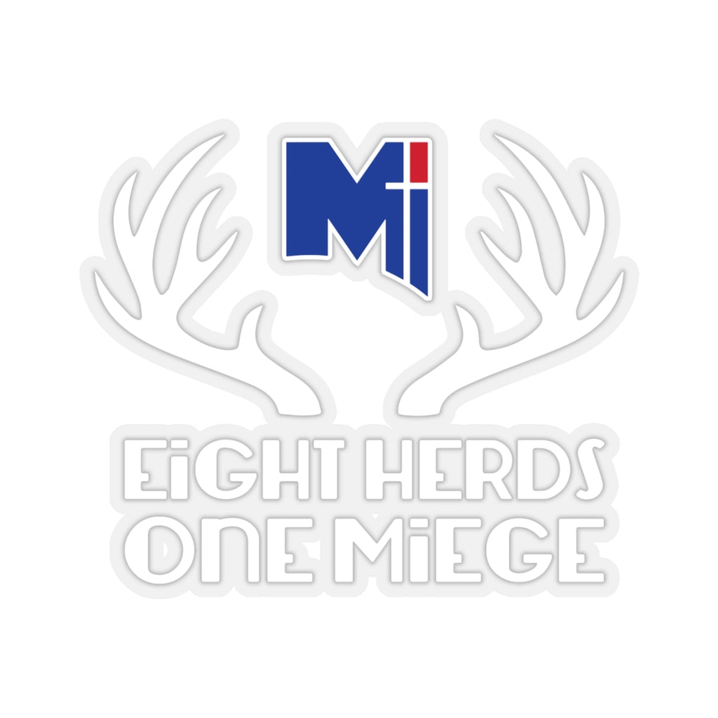Eight Herds, One Miege Kiss-Cut Stickers