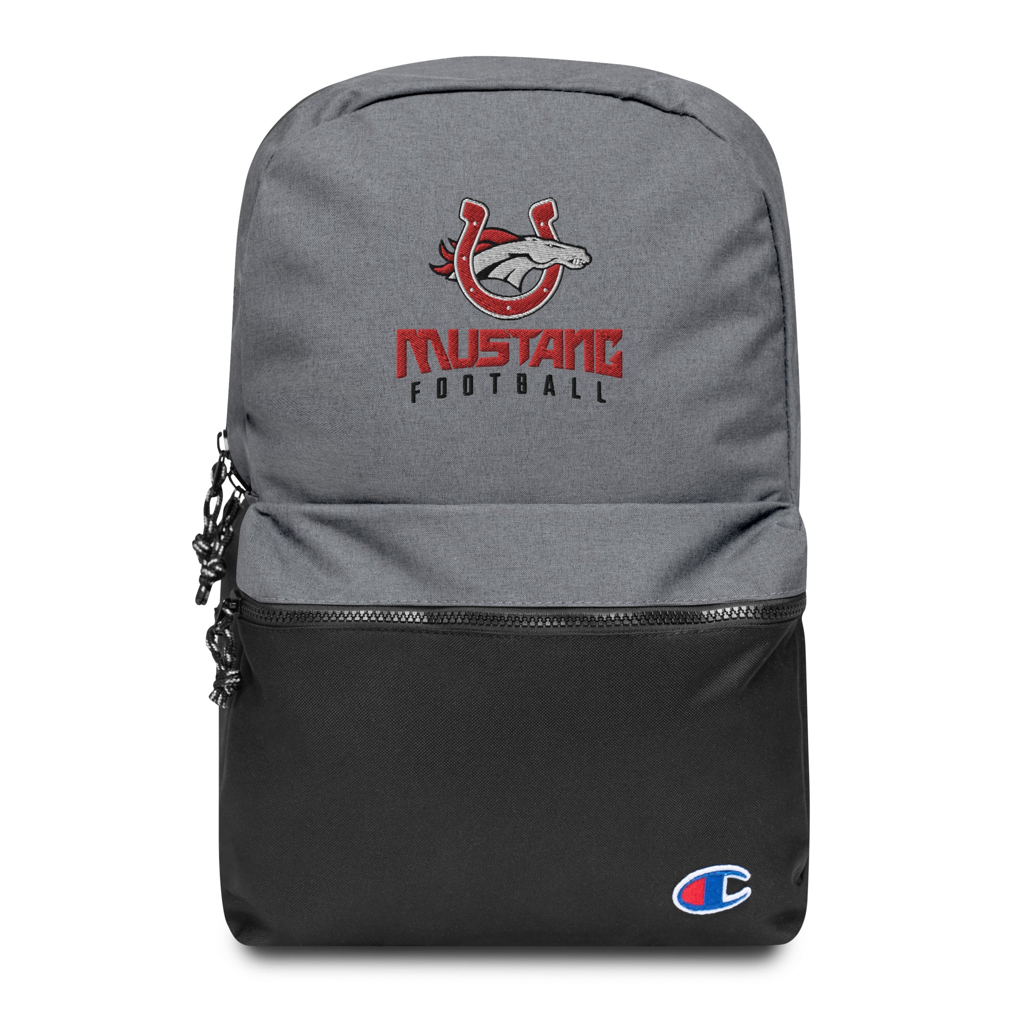 Palmetto Middle Football Embroidery-Grey Champion Backpack