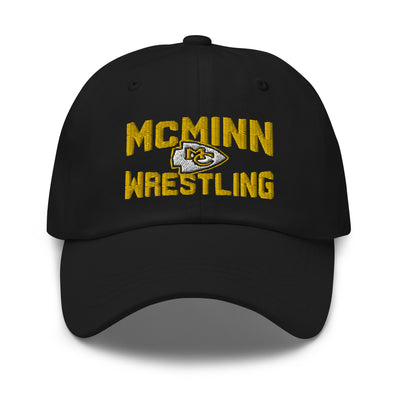 McMinn High School Wrestling  Black Classic Dad Hat