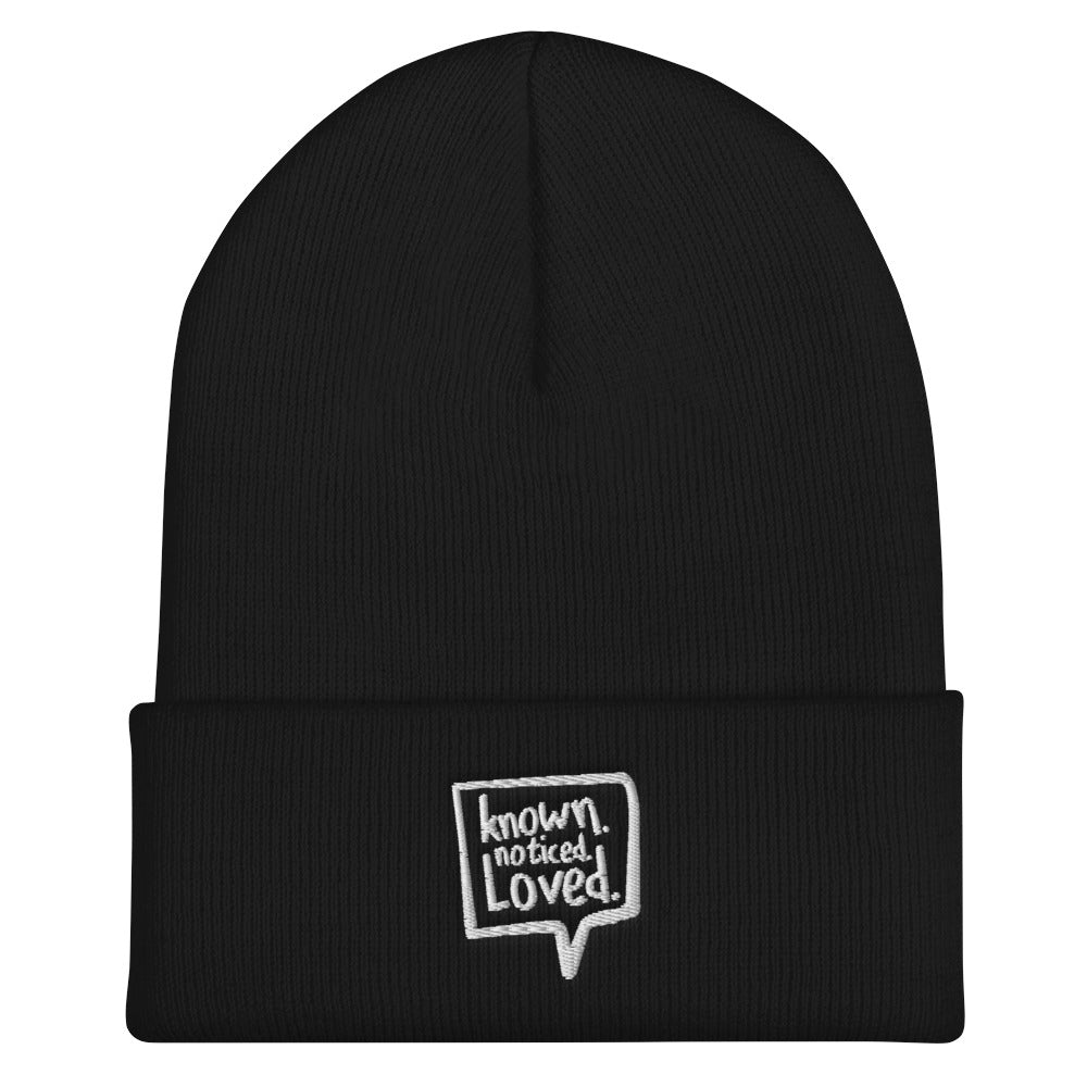 Text in church Cuffed Beanie