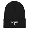 Kansas Thunderstruck Wrestling Never Settle Cuffed Beanie