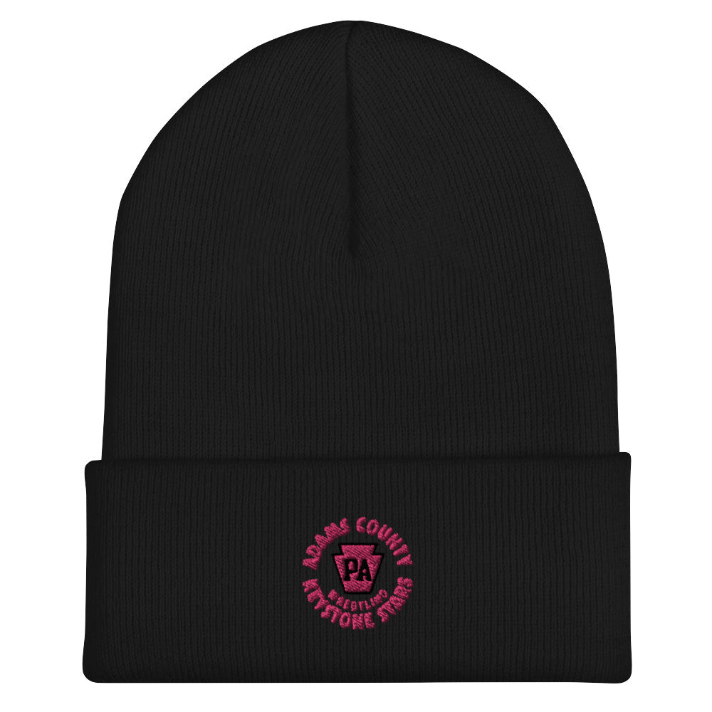 Keystone Stars Wrestling Club Pink Cuffed Beanie