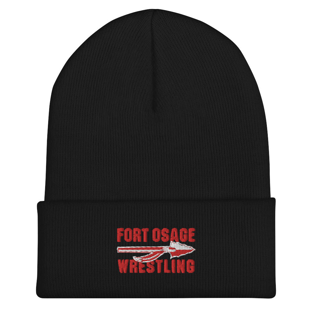 Fort Osage Wrestling Cuffed Beanie