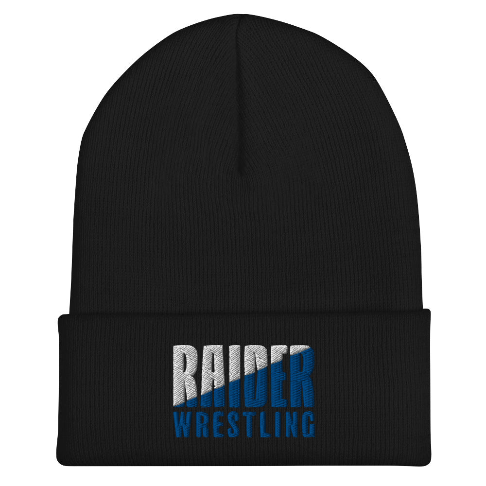 Leonardtown Wrestling  Black  Cuffed Beanie