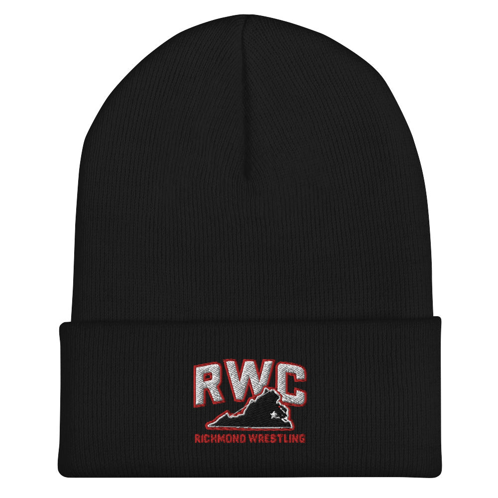 Richmond Wrestling Club Black Cuffed Beanie