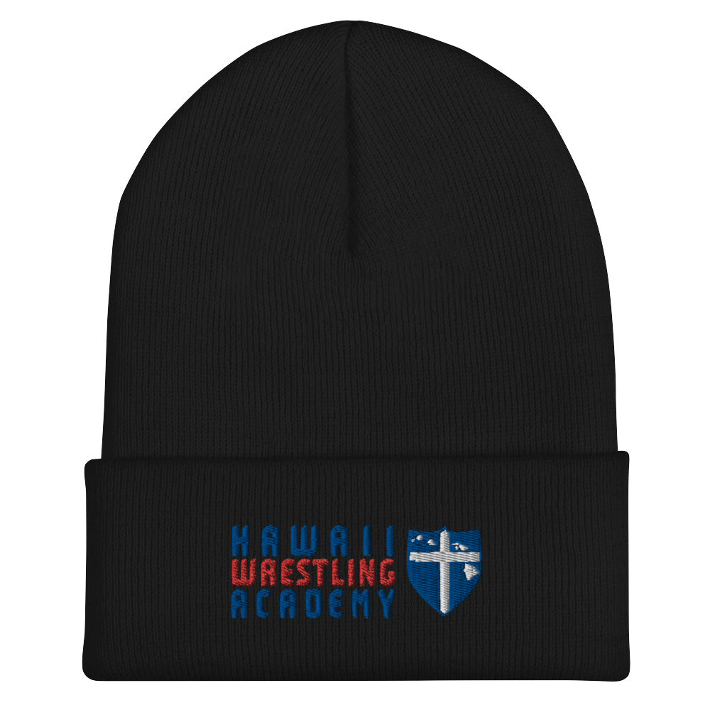 Hawaii Wrestling Academy Embroidery  Cuffed Beanie