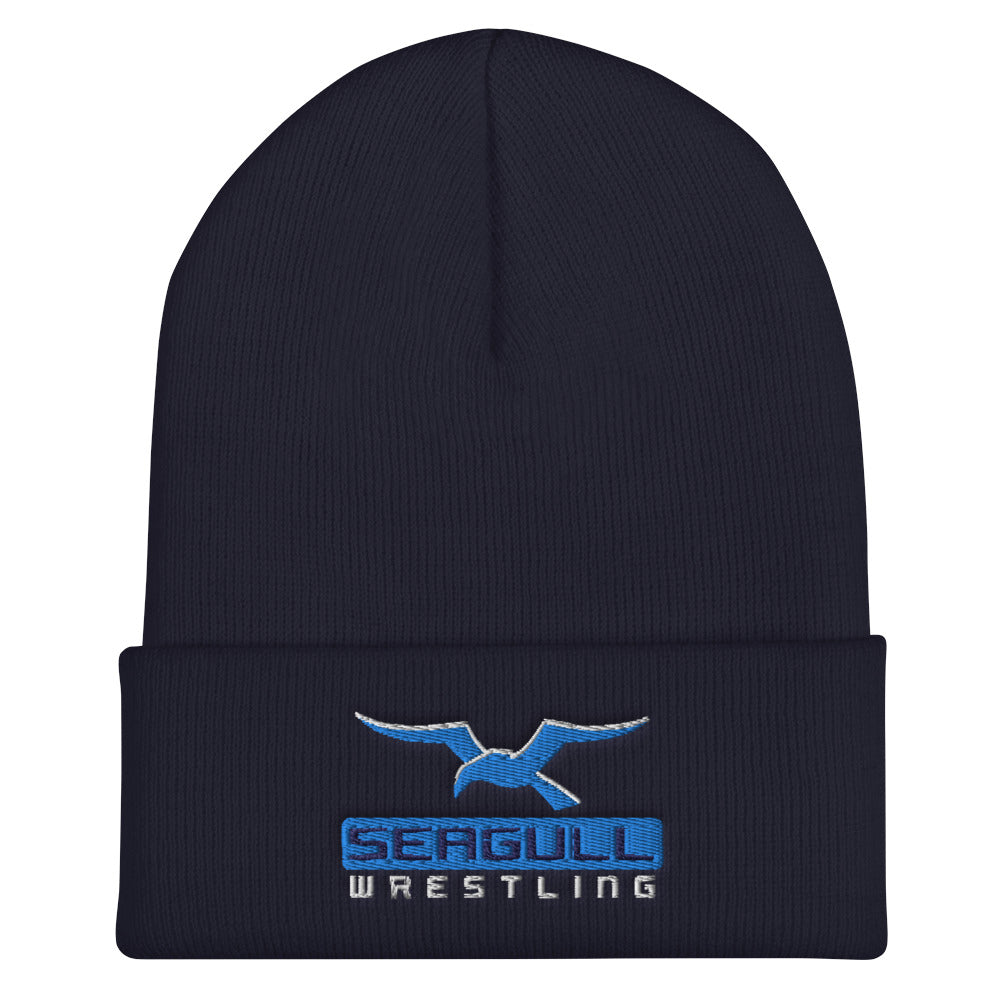 Seagull Wrestling Cuffed Beanie