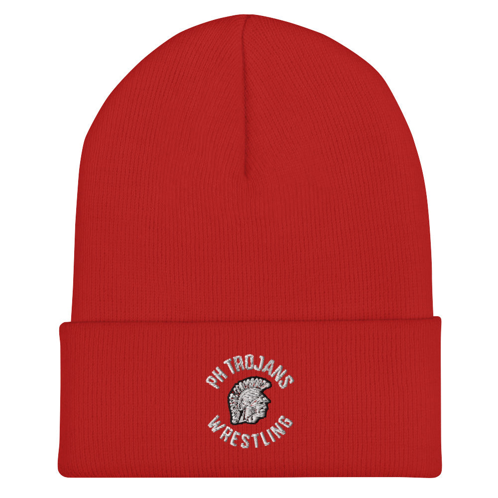 Park Hill Wrestling Red Cuffed Beanie