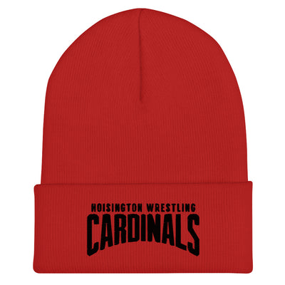 Hoisington Cardinals Wrestling Cuffed Beanie