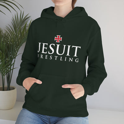 Strake Jesuit Wrestling Forest Unisex Heavy Blend™ Hooded Sweatshirt