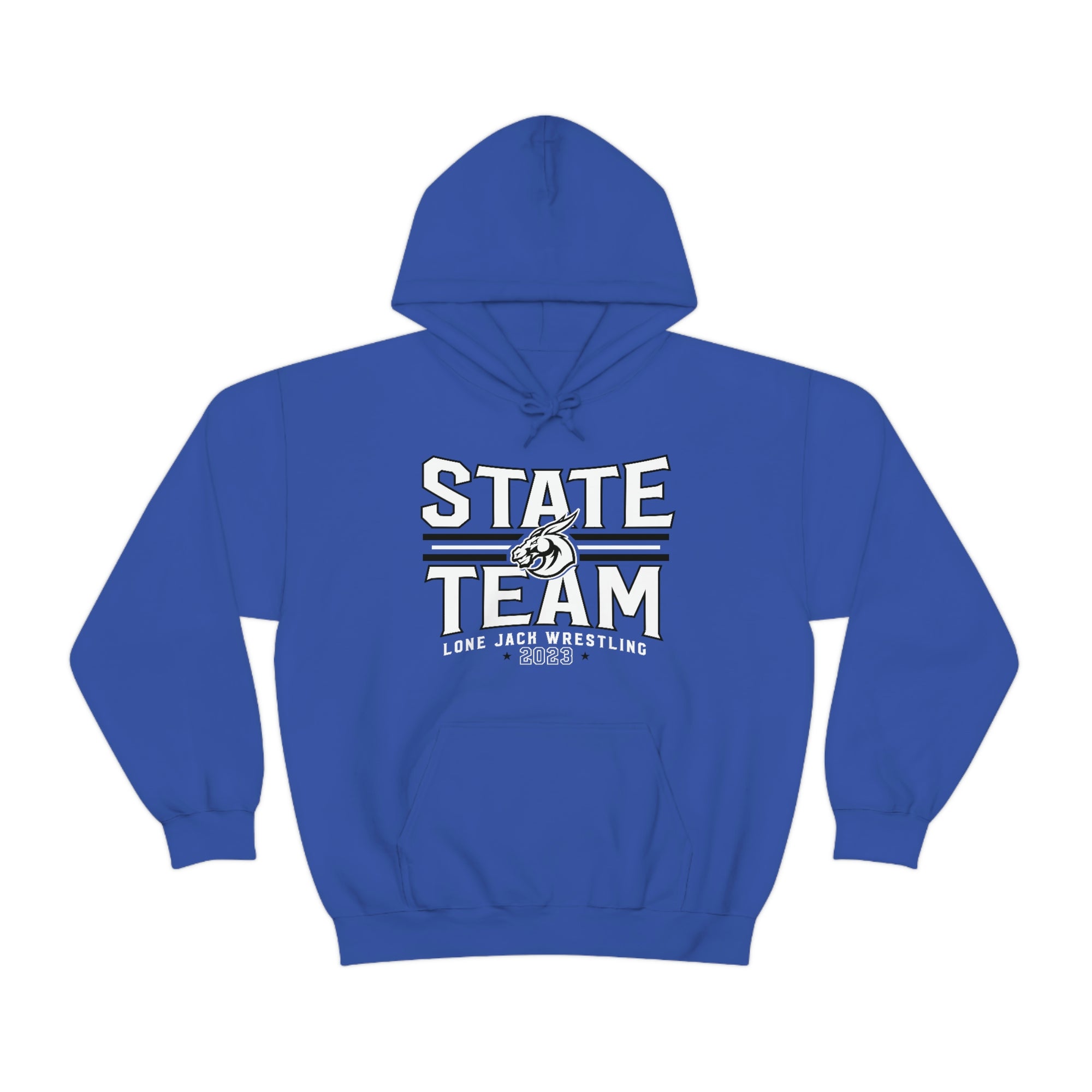 Lone Jack HS Wrestling State Shirts 2023 Unisex Heavy Blend™ Hooded Sweatshirt