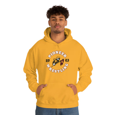 Wichita West High School Wrestling (Front + Back) Unisex Heavy Blend™ Hooded Sweatshirt