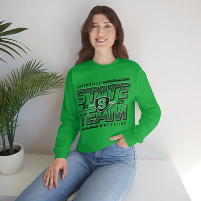 Smithville MO HS STATE 2023 - GIRLS Unisex Heavy Blend™ Crewneck Sweatshirt