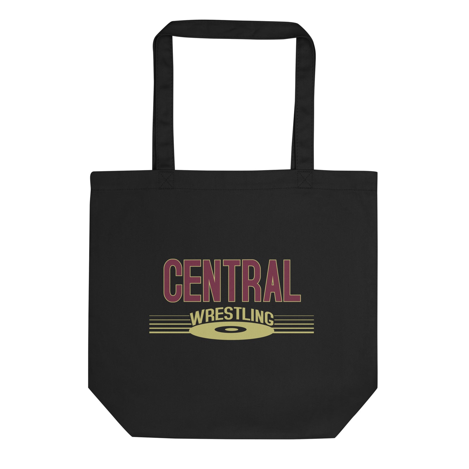 Keller Central Wrestling Black Eco Tote Bag