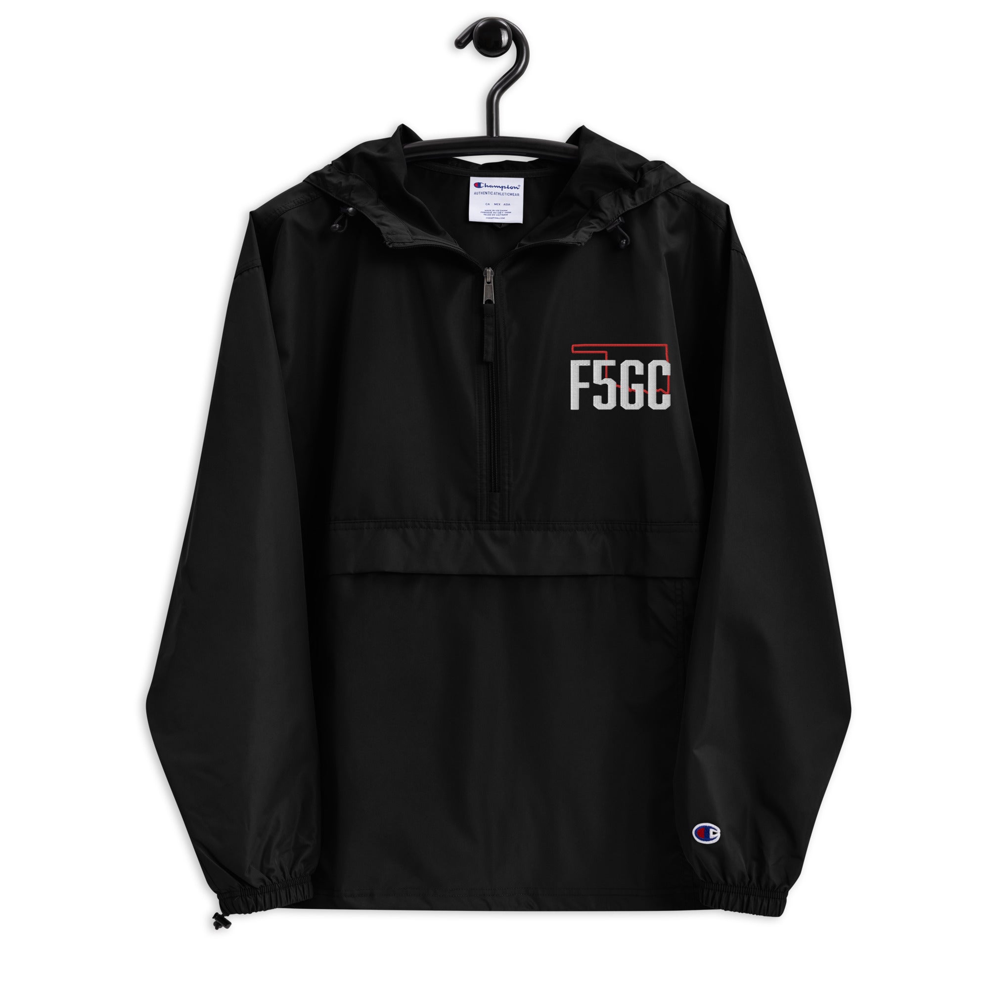 F5GC Embroidered Champion Packable Jacket