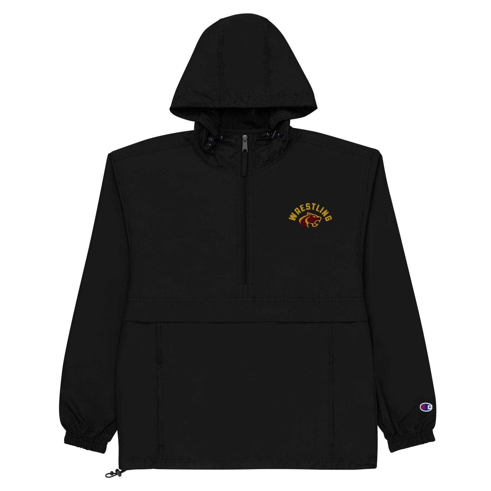 Oakton Wrestling Embroidered Champion Packable Jacket
