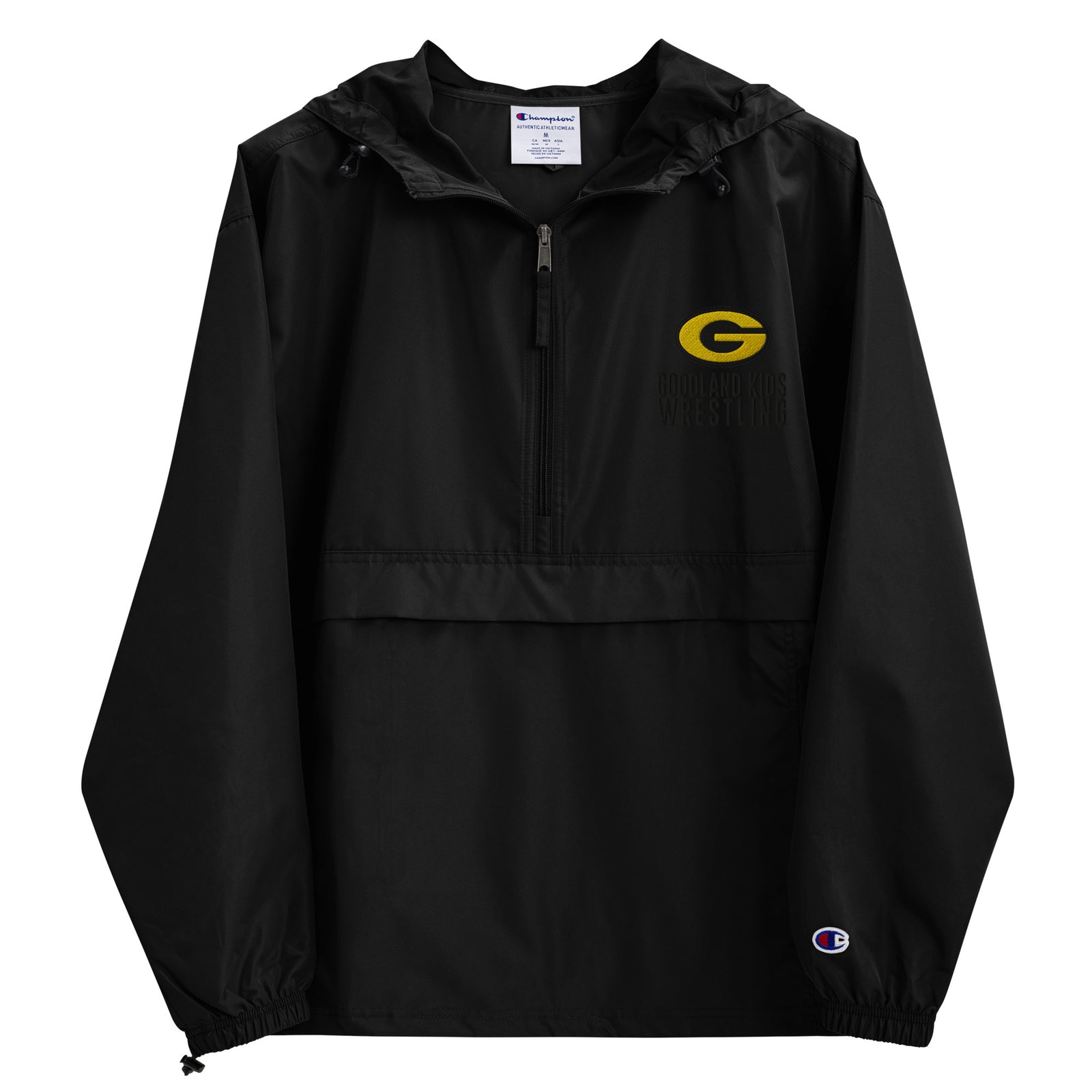 Goodland Kids Wrestling Embroidered Champion Packable Jacket