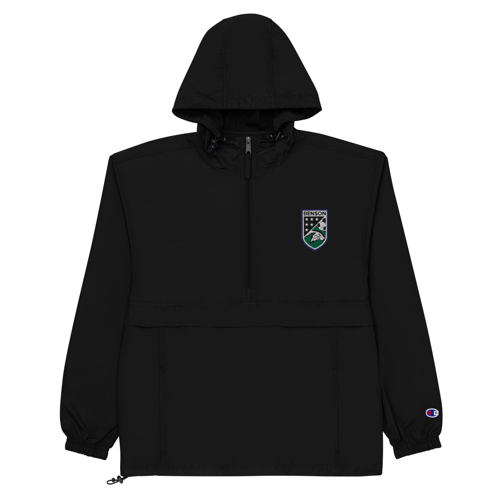 Benson Soccer Embroidered Champion Packable Jacket