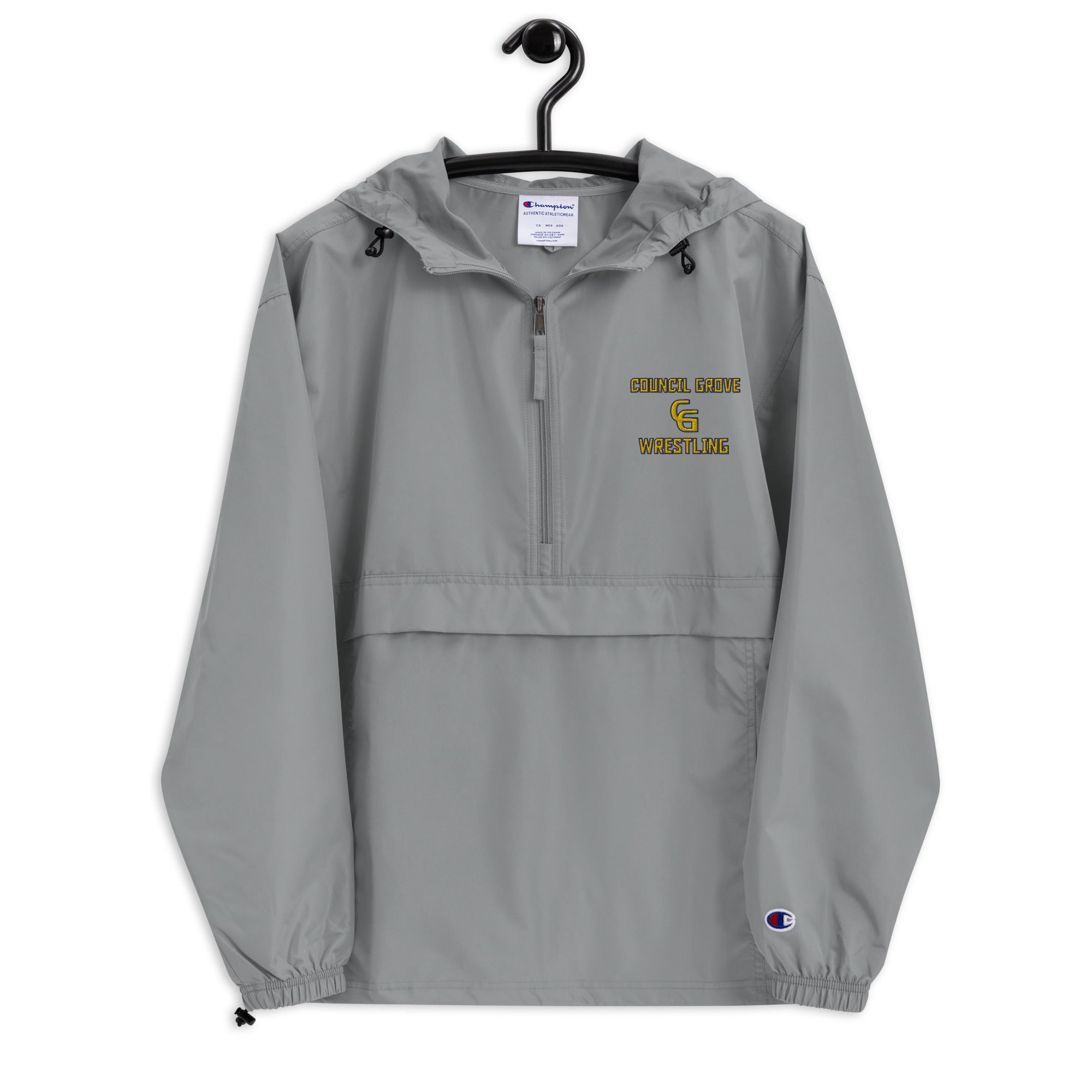 Council Grove Wrestling Embroidered Champion Packable Jacket