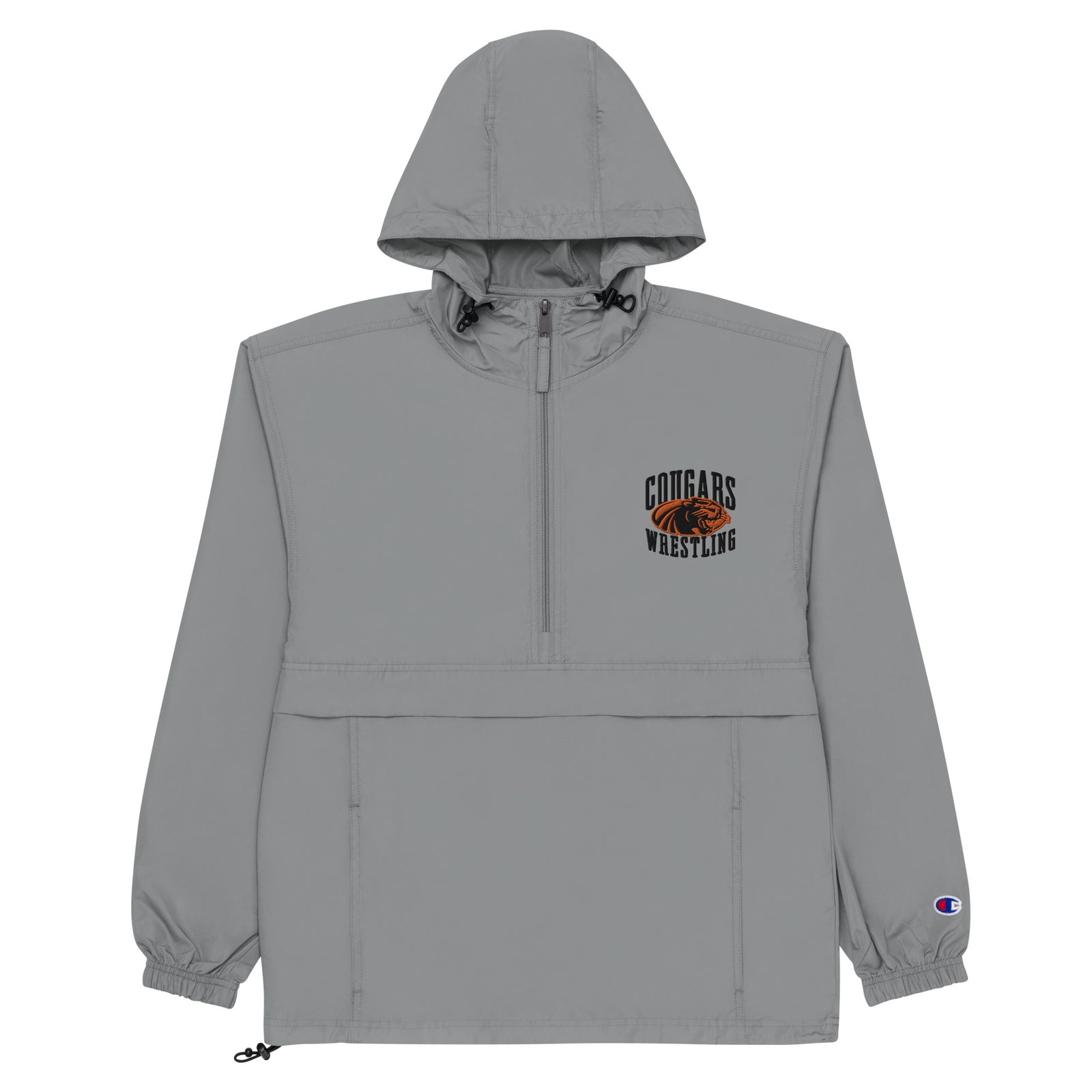 Half Moon Bay Wrestling GREY Embroidered Champion Packable Jacket