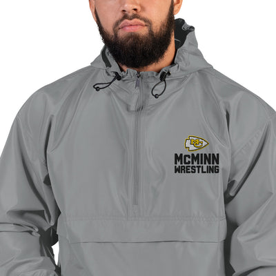 McMinn High School Wrestling  Grey Embroidered Champion Packable Jacket