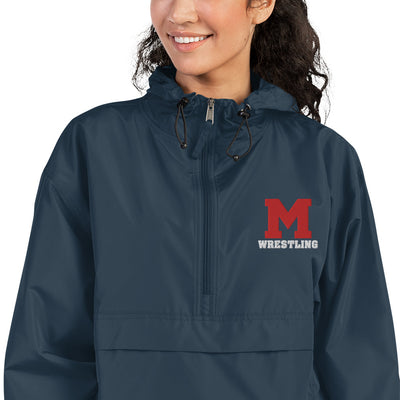 M Wrestling Embroidered Champion Packable Jacket