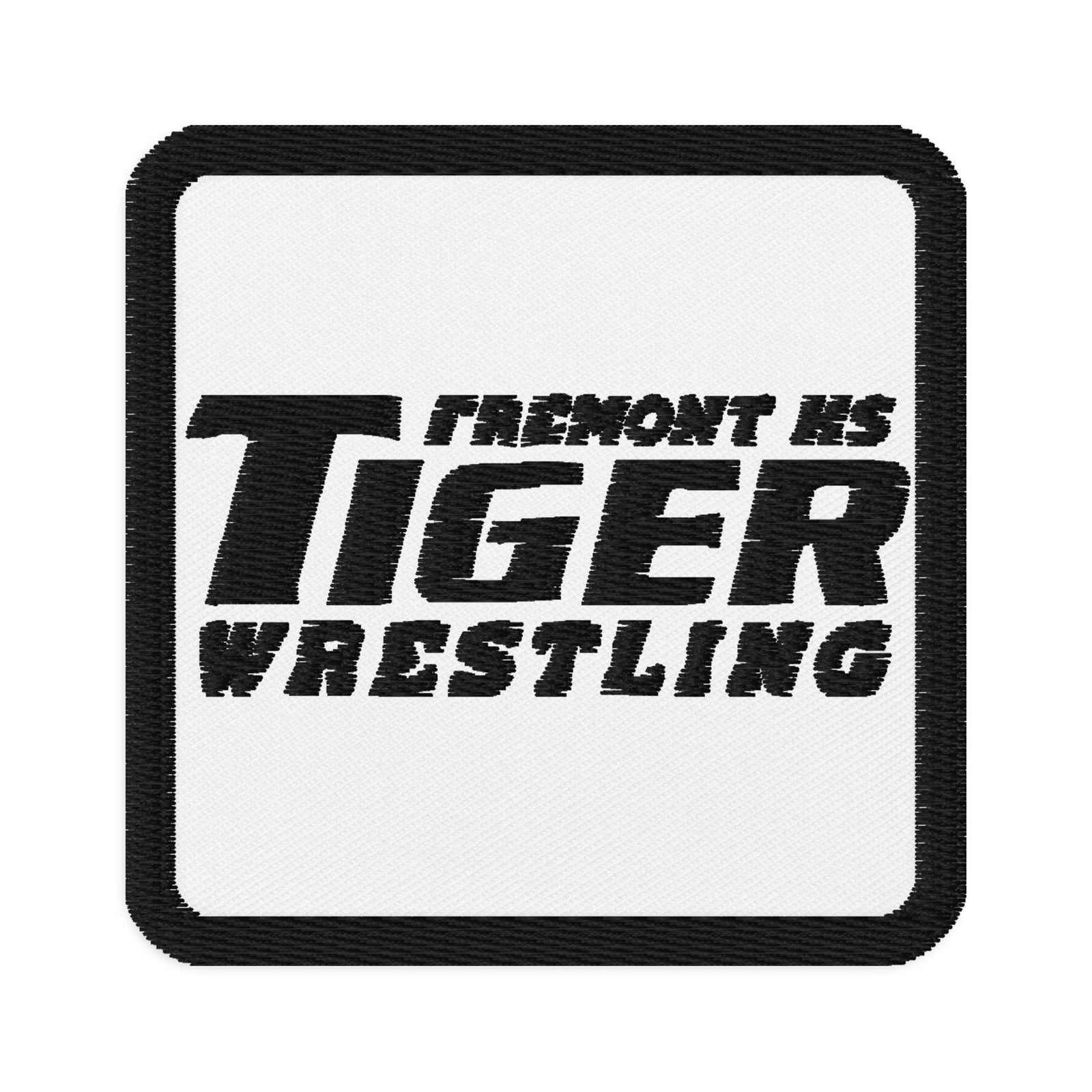 Fremont High School White Embroidered Patches