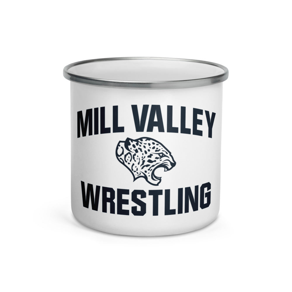 Mill Valley Wrestling Enamel Mug
