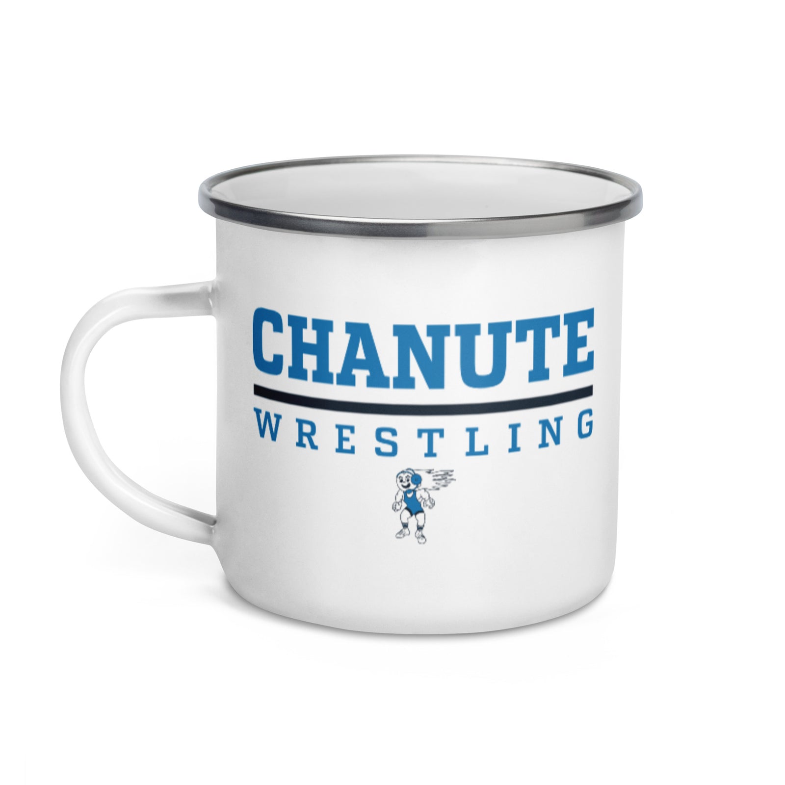 Chanute HS Wrestling Enamel Mug