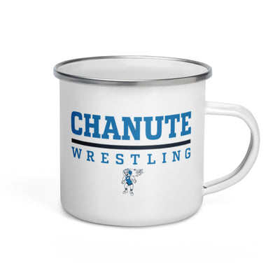 Chanute HS Wrestling Enamel Mug